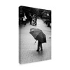 Trademark Fine Art Liesbeth Van Der 'Rainy Day Umbrella' Canvas Art, 16x24 1X05984-C1624GG